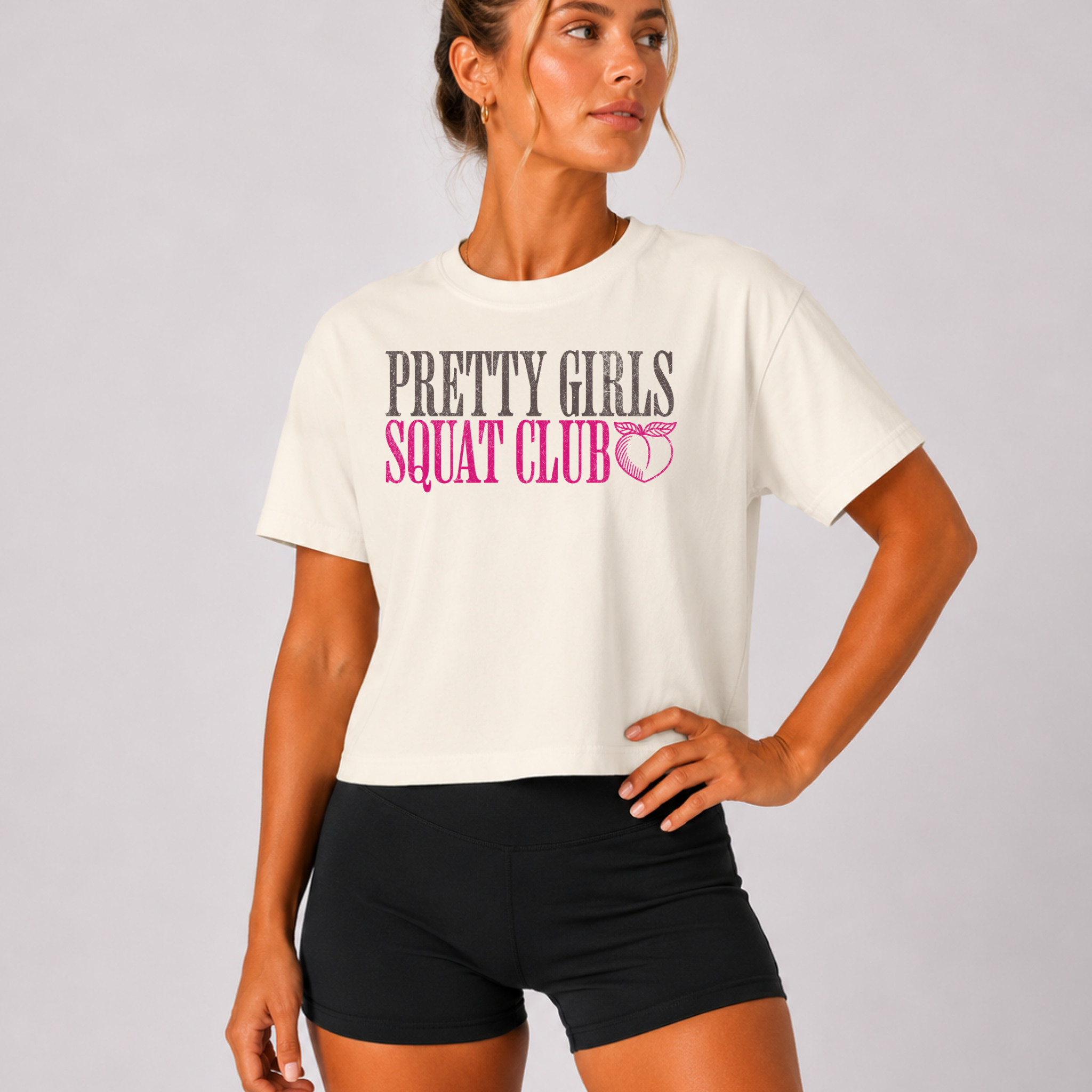 I Heart Chalk Boxy T-shirt | Crossfit Humor Women's Crop Top