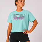 But First Coffee Crop Shirt | Workout Humor Boxy Tee