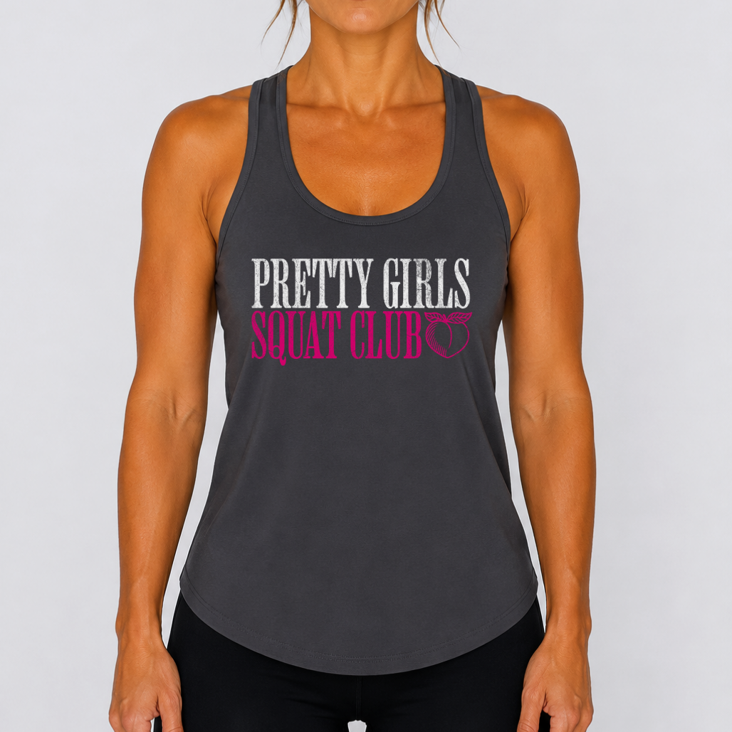 Pretty Girls Squat Club Racerback Tank