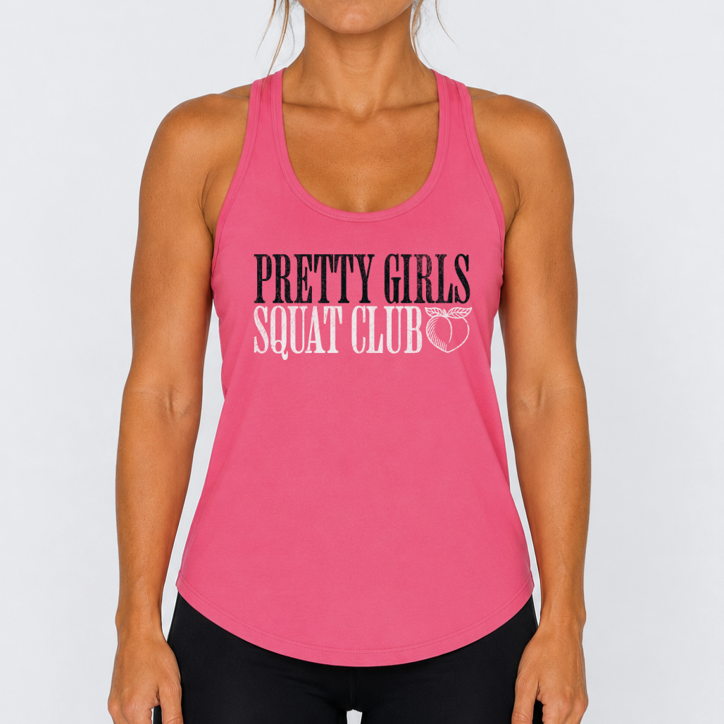 Pretty Girls Squat Club Racerback Tank