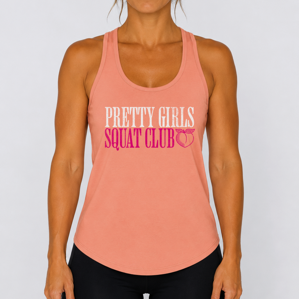 Pretty Girls Squat Club Racerback Tank