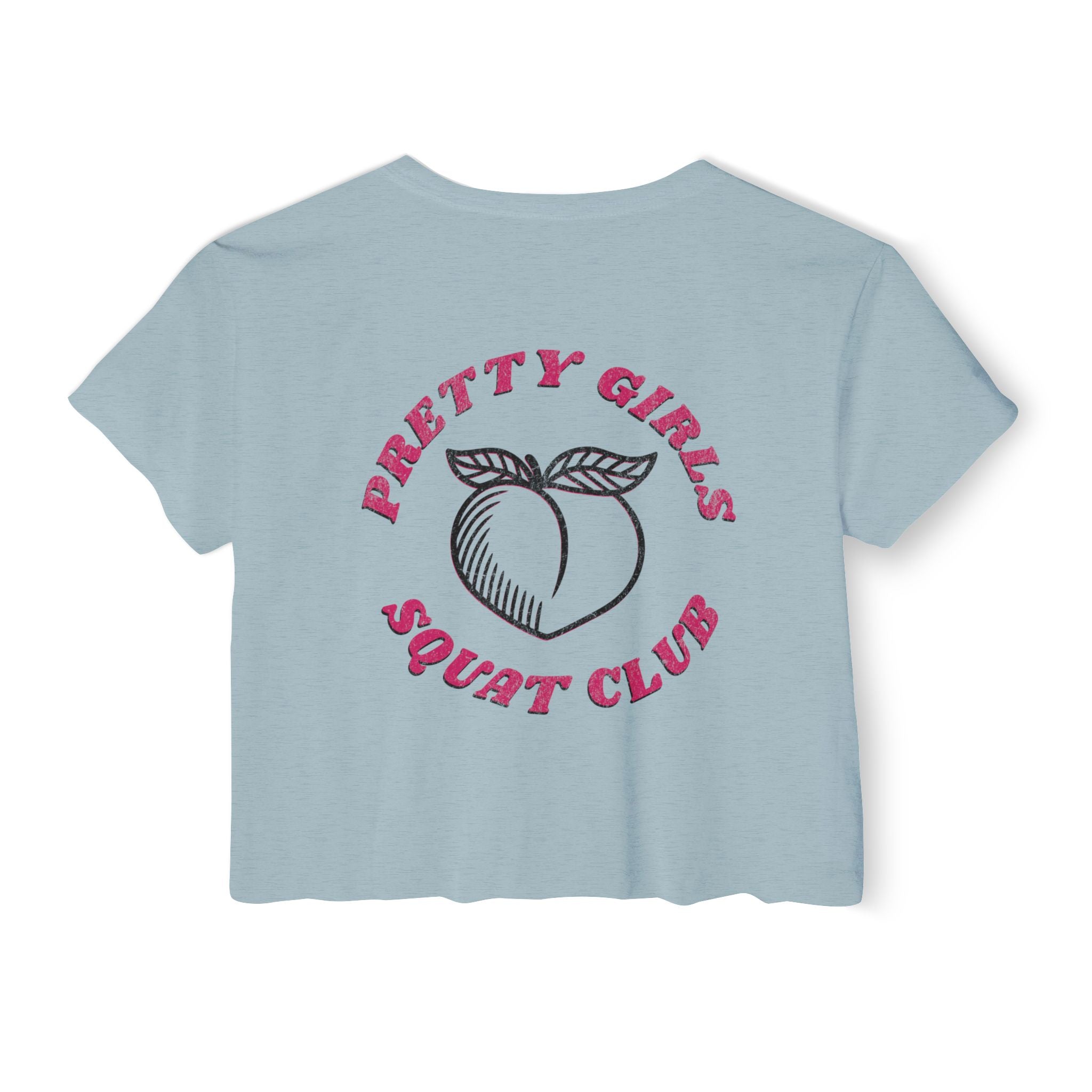 This Shirt Is Only for the Warm-up Crop T-shirt | Funny Women's Crossfit Gym T-shirt
