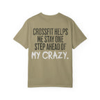 One Step Ahead of My Crazy T-Shirt | Funny Women's Gym Workout Tee