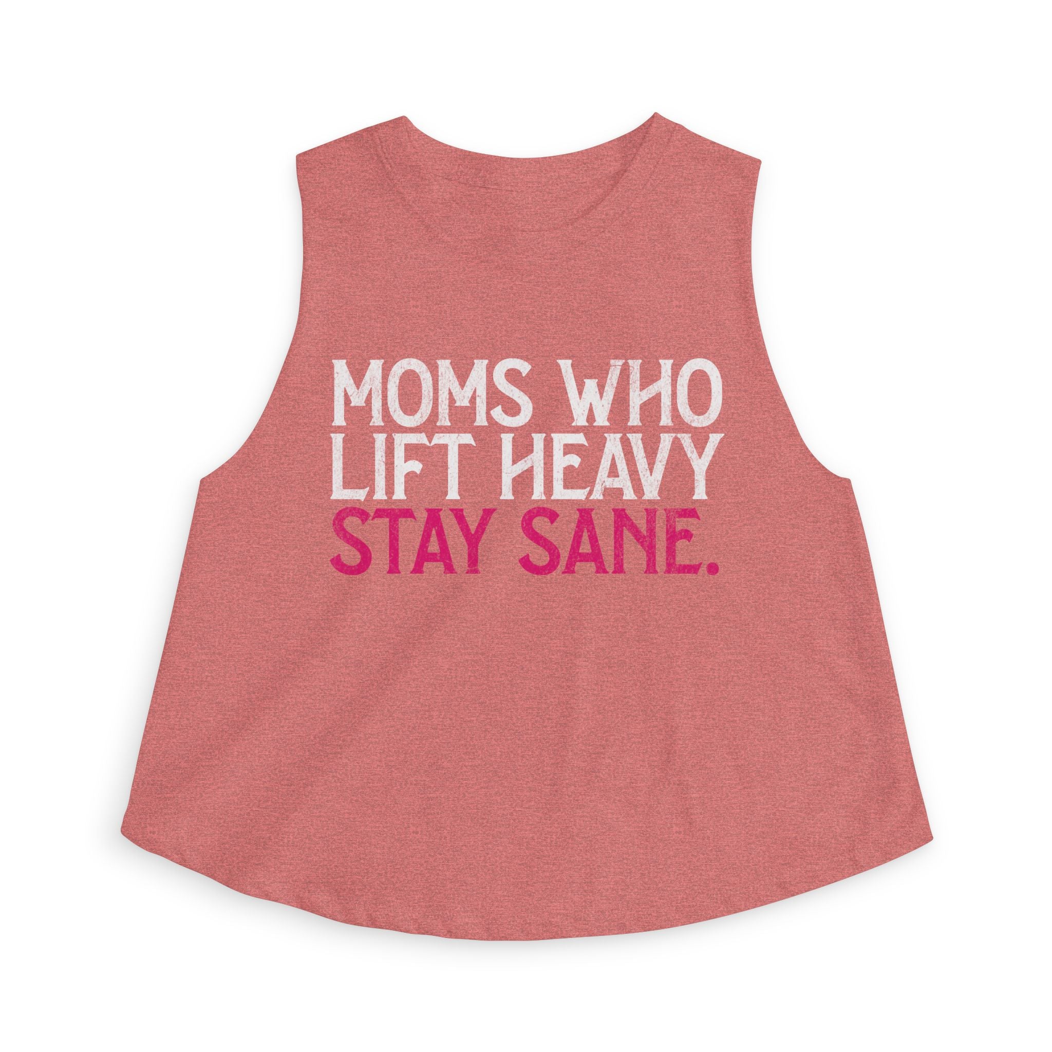 Moms Who Lift Heavy Stay Sane Crop Top | Fitness Mom Workout Tank