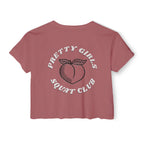 This Shirt Is Only for the Warm-up Crop T-shirt | Funny Women's Crossfit Gym T-shirt
