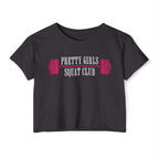 I Heart Squats Crop Top | Women's Weightlifting Workout Shirt