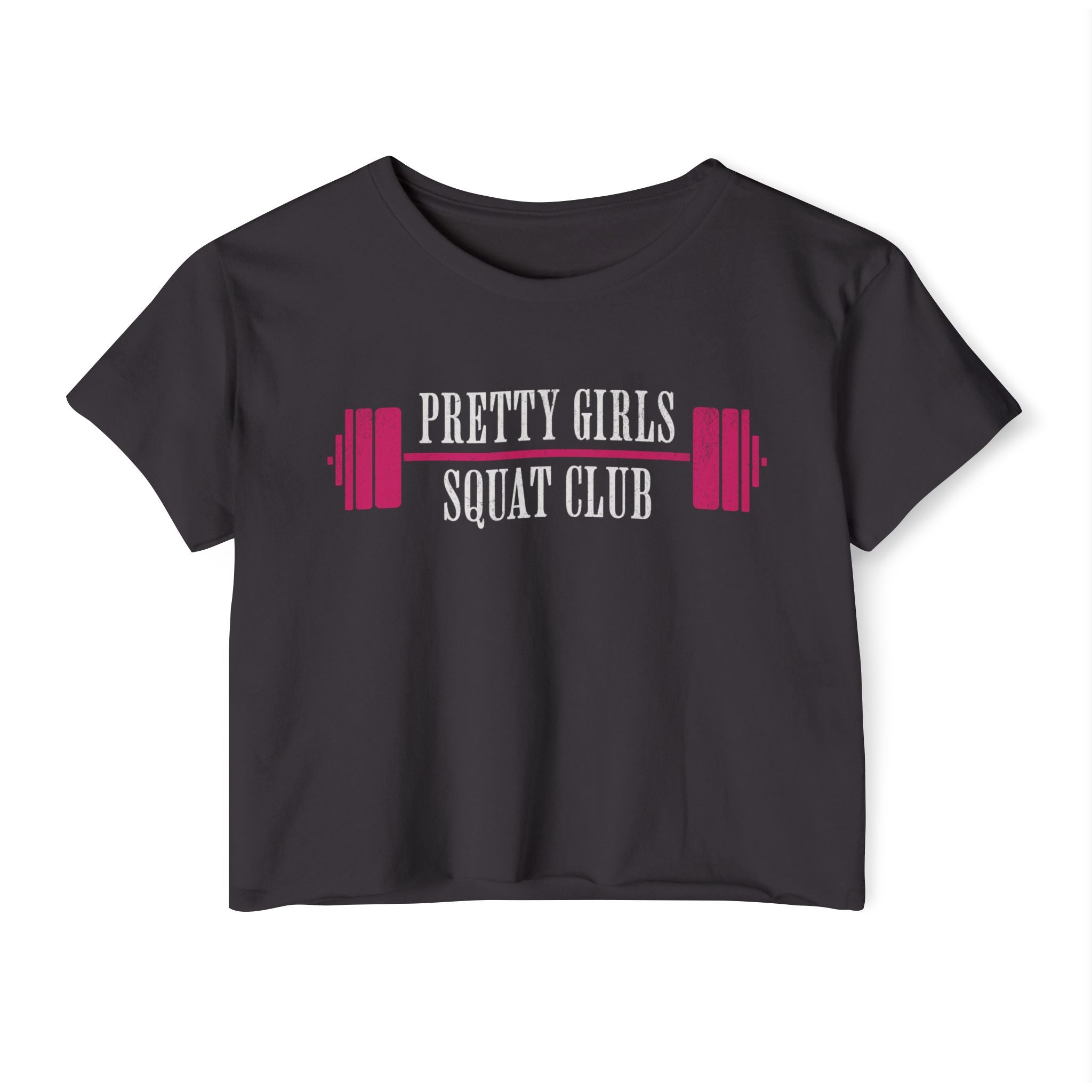 I Heart Squats Crop Top | Women's Weightlifting Workout Shirt