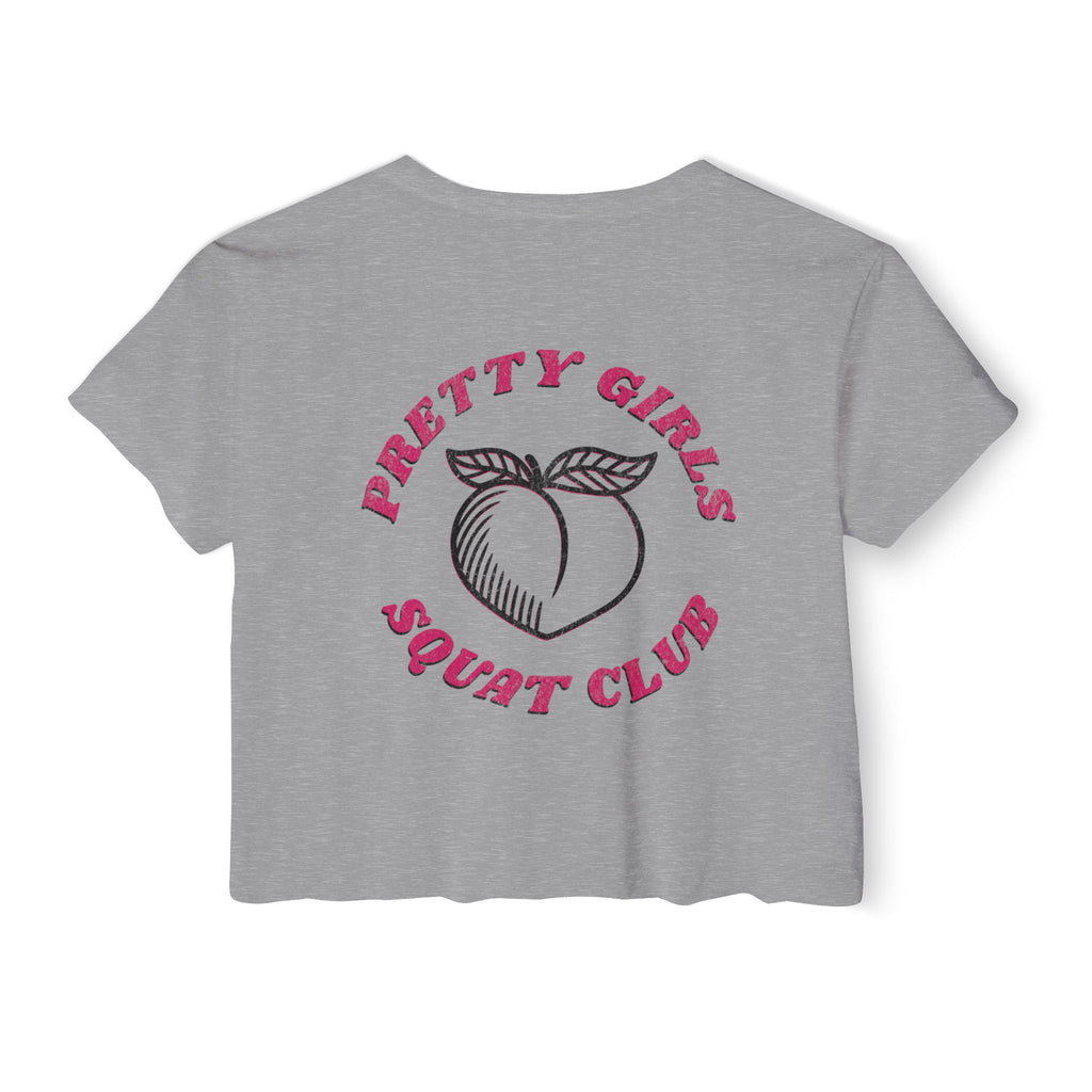 This Shirt Is Only for the Warm-up Crop T-shirt | Funny Women's Crossfit Gym T-shirt