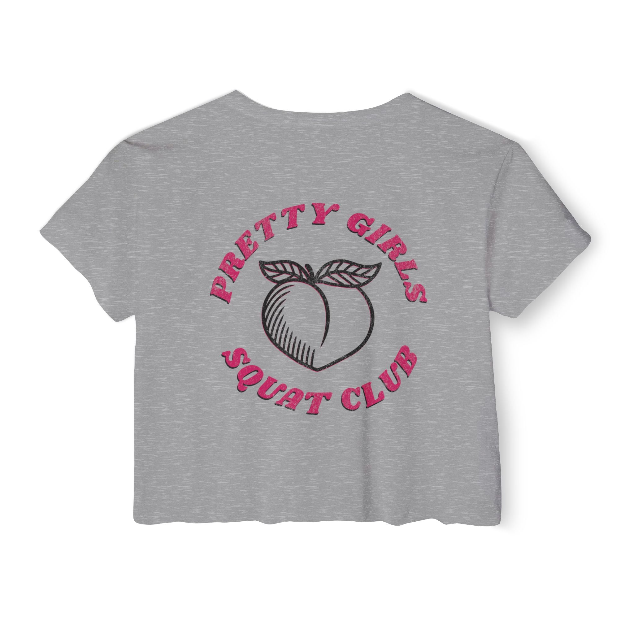 This Shirt Is Only for the Warm-up Crop T-shirt | Funny Women's Crossfit Gym T-shirt