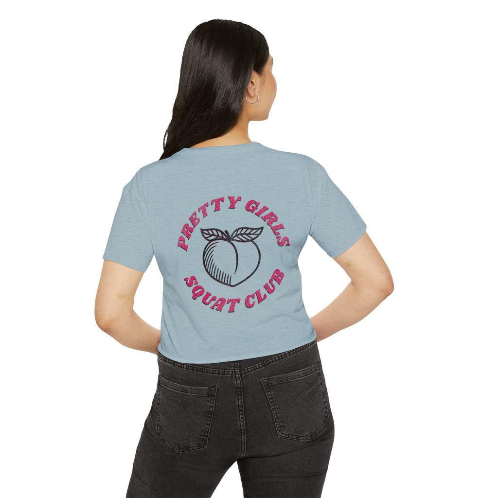 This Shirt Is Only for the Warm-up Crop T-shirt | Funny Women's Crossfit Gym T-shirt
