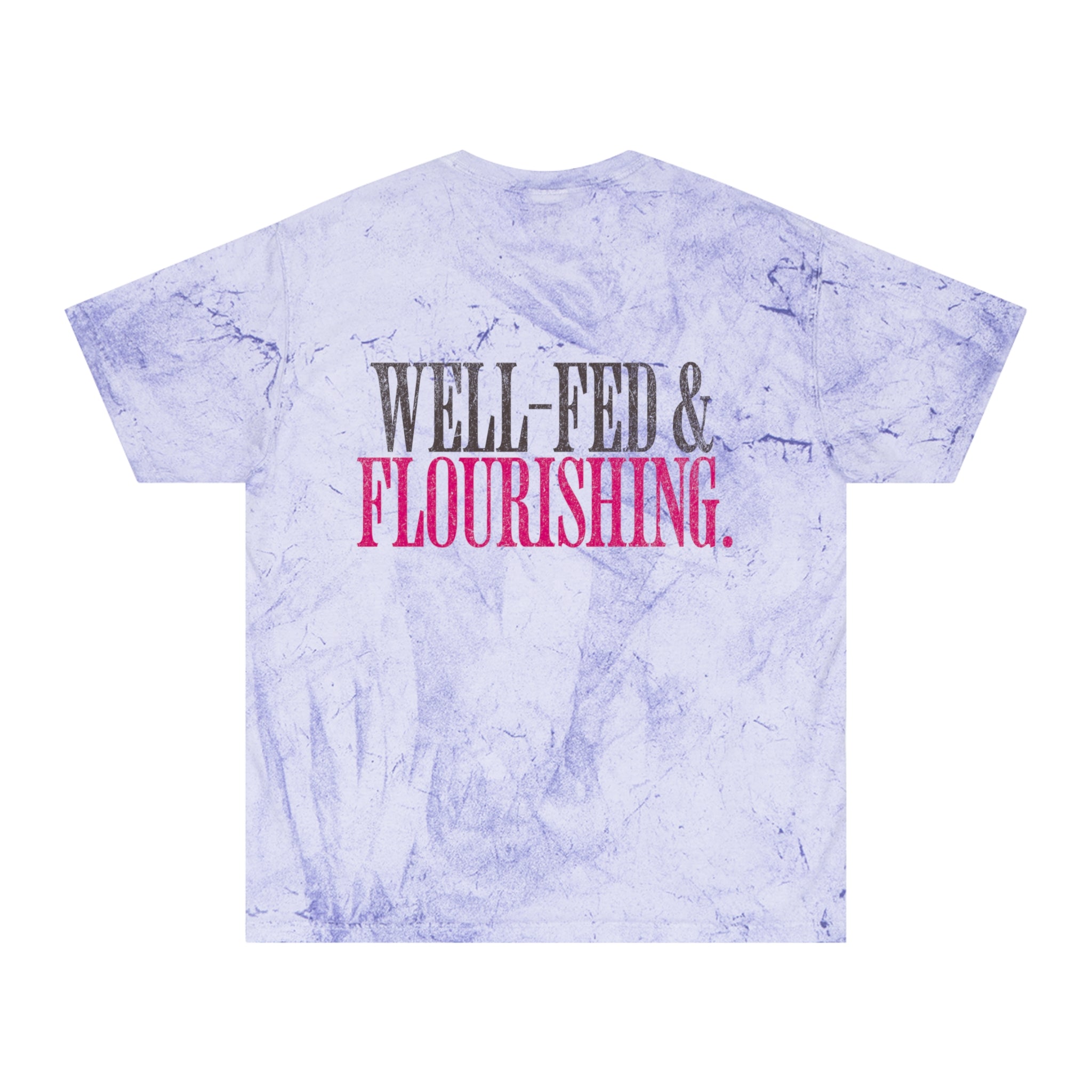 Well-Fed & Flourishing Crossfit T-shirt | Funny Women's Gym Workout Tee