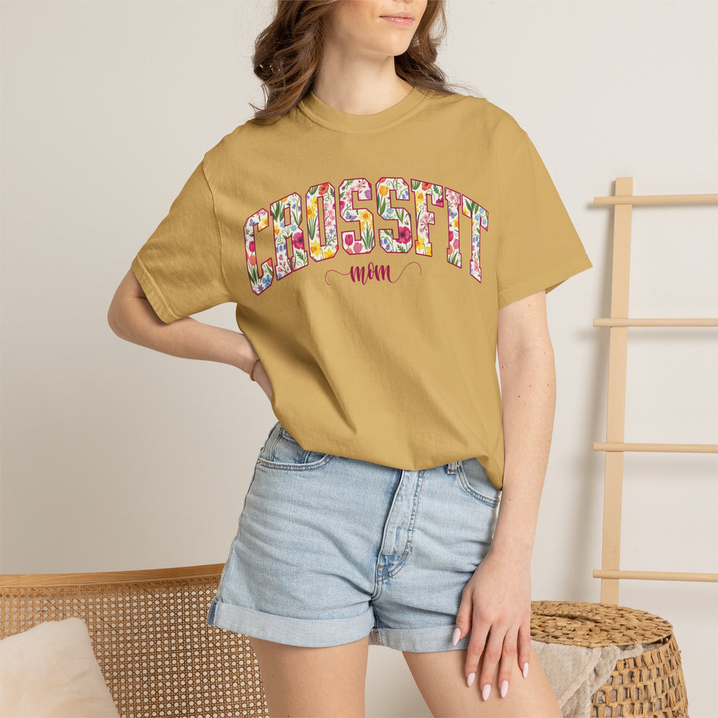 Crossfit Mom Workout Tee | Fit Mama Comfort Colors T‑Shirt
