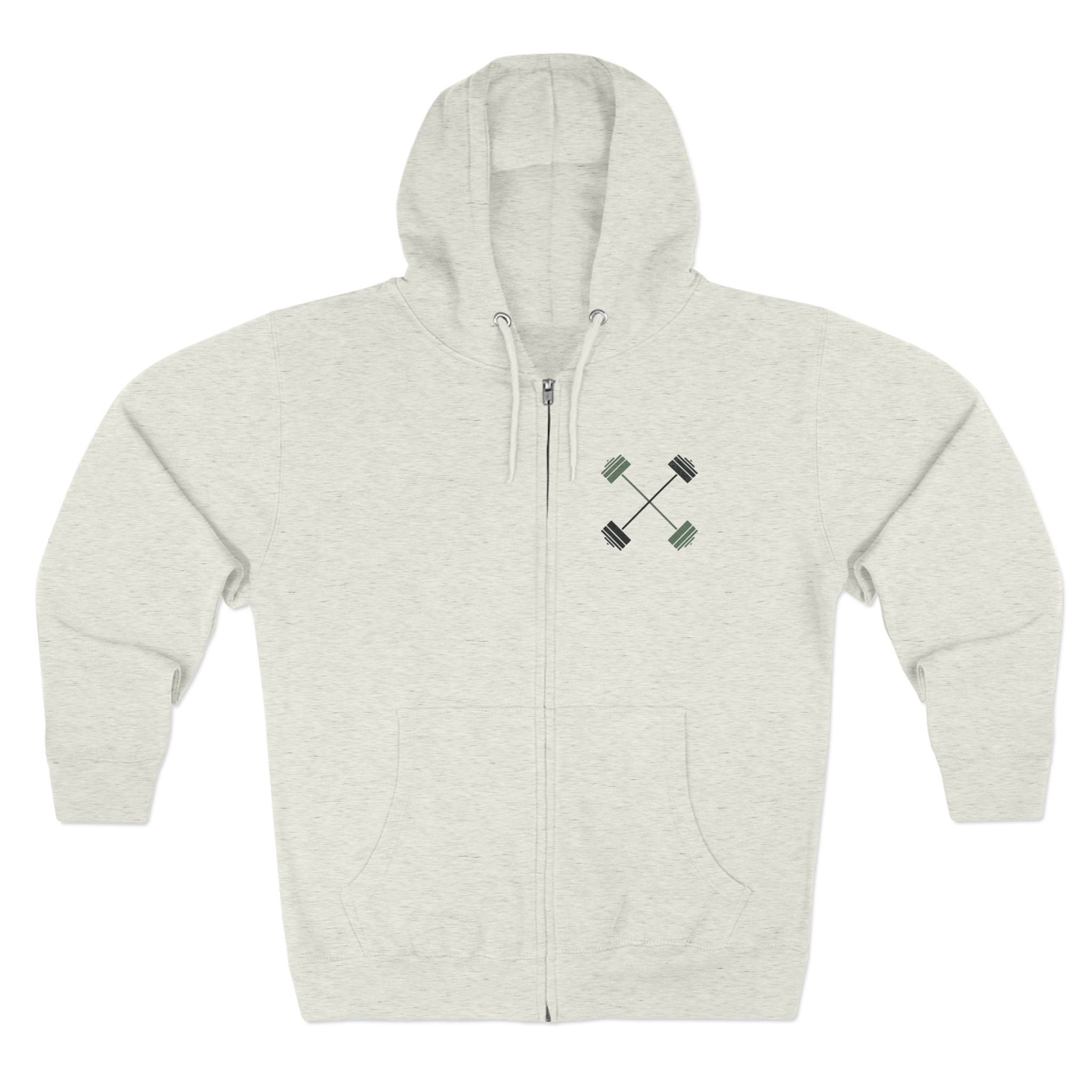 Do Hard Things Then Lift Heavier Zip-Up Hoodie | Gym Motivation Sweatshirt