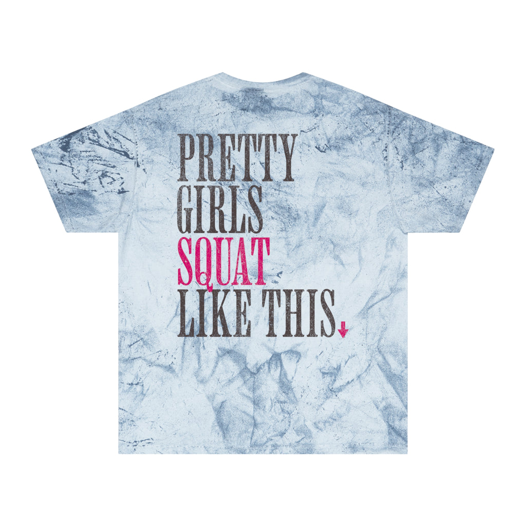 Pretty Girls Squat Like This T-shirt | Gym Humor Women's Workout Tee