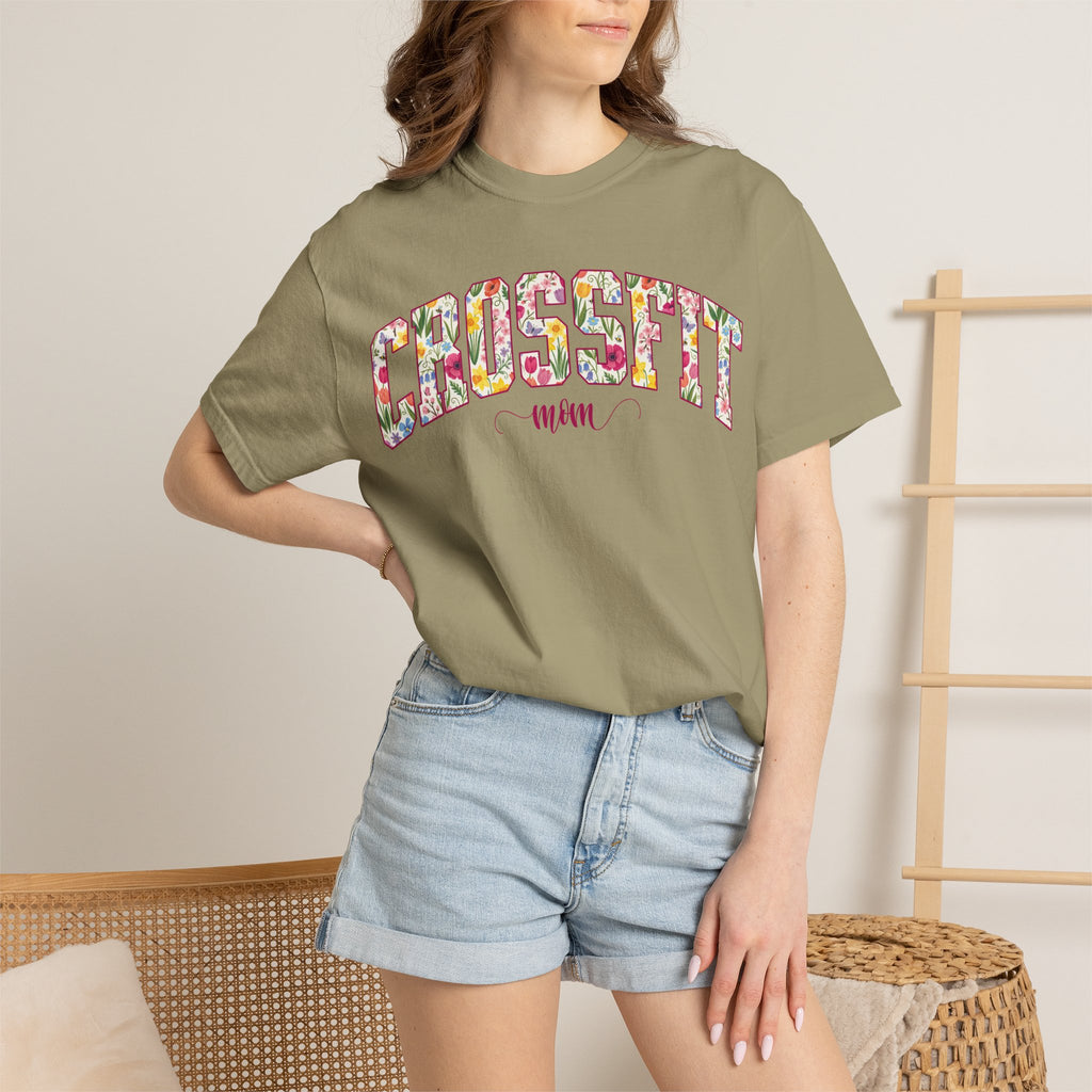 Crossfit Mom Workout Tee | Fit Mama Comfort Colors T‑Shirt