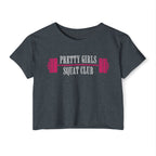 I Heart Squats Crop Top | Women's Weightlifting Workout Shirt