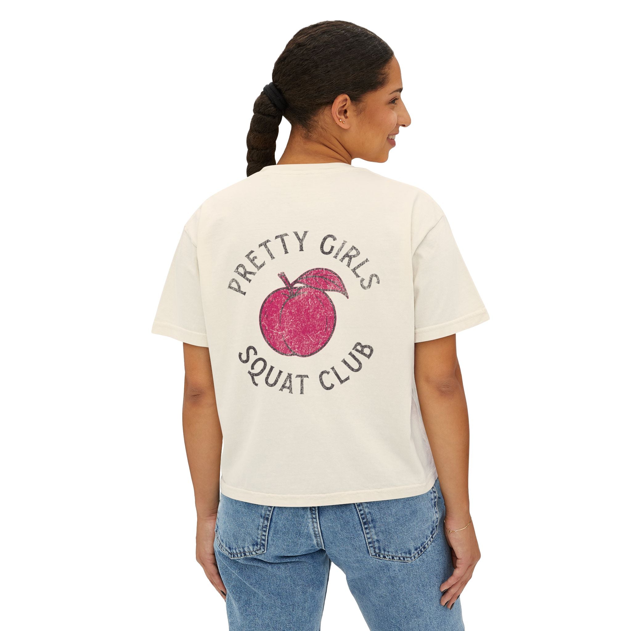 Moms Who Lift Heavy Stay Sane Boxy Tee | Fit Mom Workout Crop Top