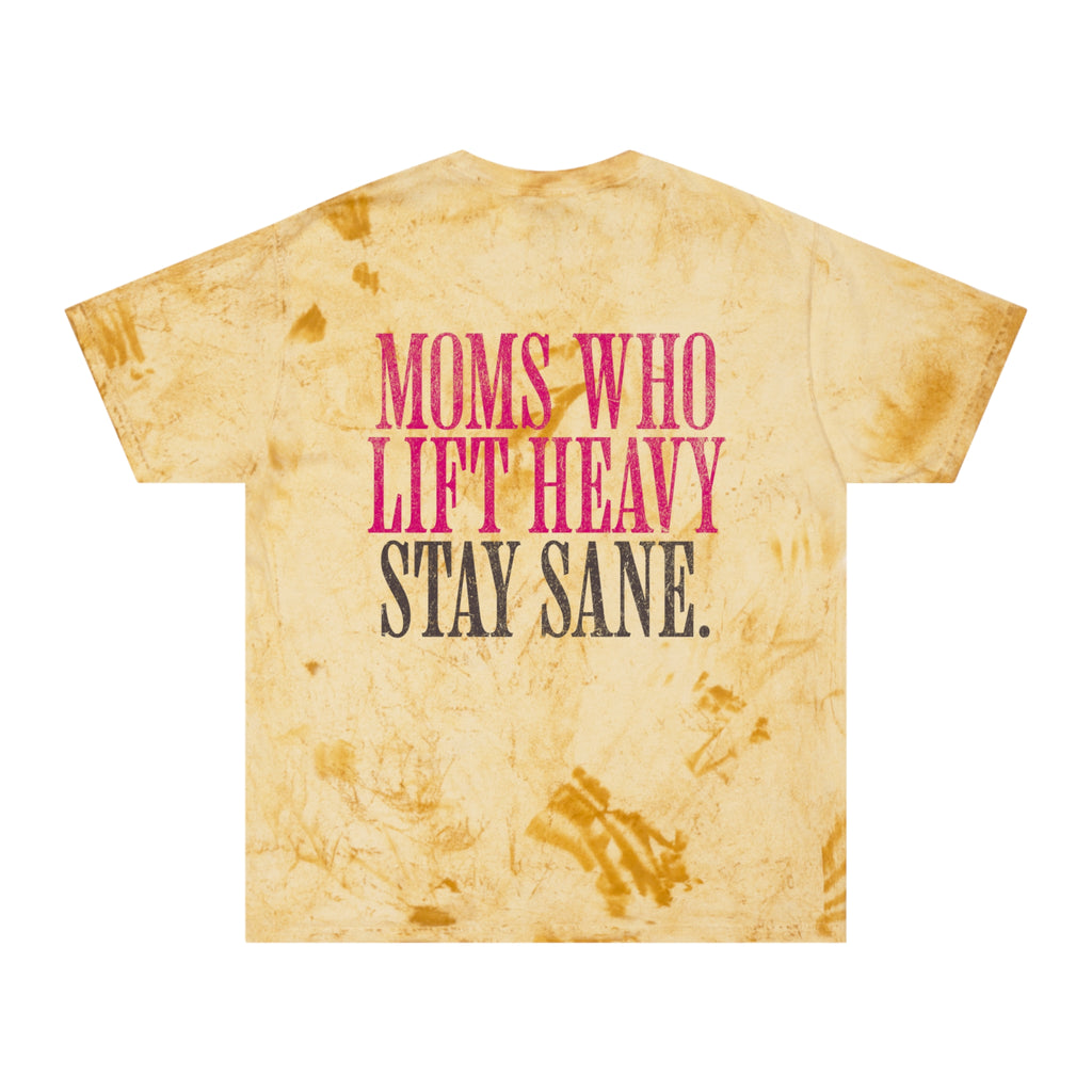 Moms Who Lift Heavy Stay Sane Gym T-shirt | Funny Women's Weightlifting Workout Tee