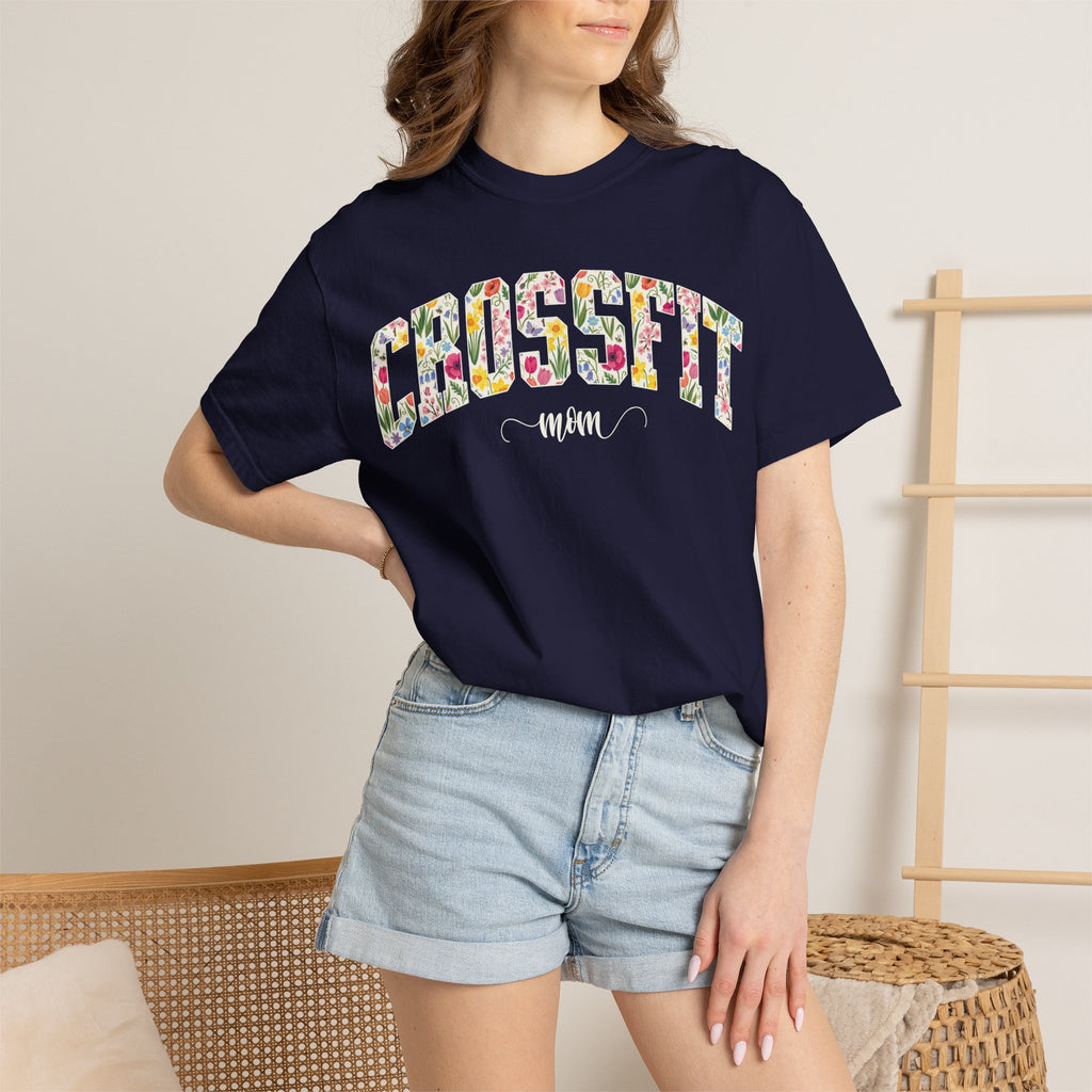 Crossfit Mom Workout Tee | Fit Mama Comfort Colors T‑Shirt