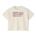 Retired Les Mills Athlete Boxy Tee | Women's Workout Humor Crop Top