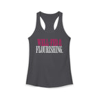 Well Fed & Flourishing Racerback Tank | Women's Gym Humor Workout Top