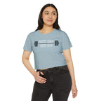 I Heart Squats Crop Top | Women's Weightlifting Workout Shirt