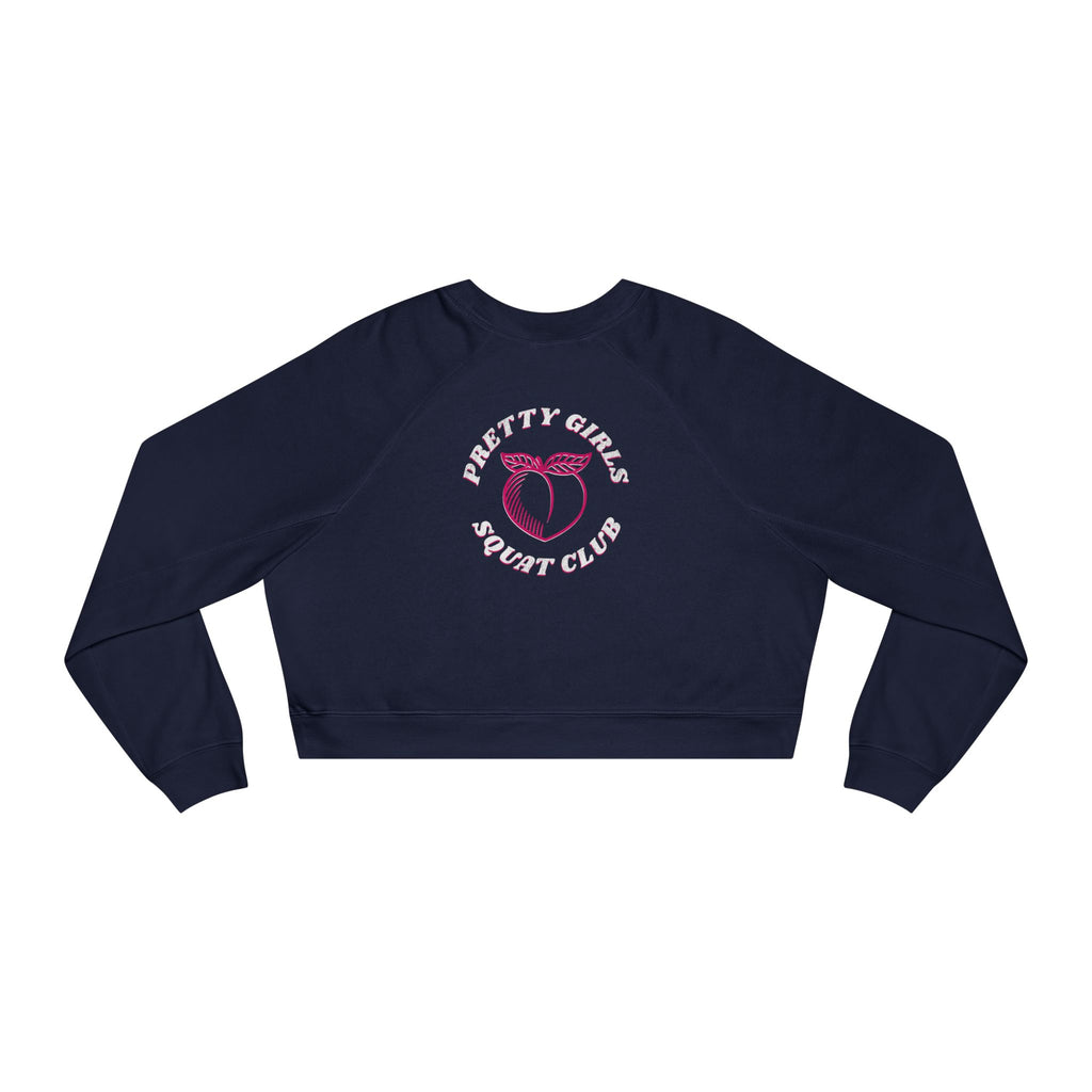Thick Thighs Save Lives Cropped Pullover | Animal Rescue Workout Sweatshirt