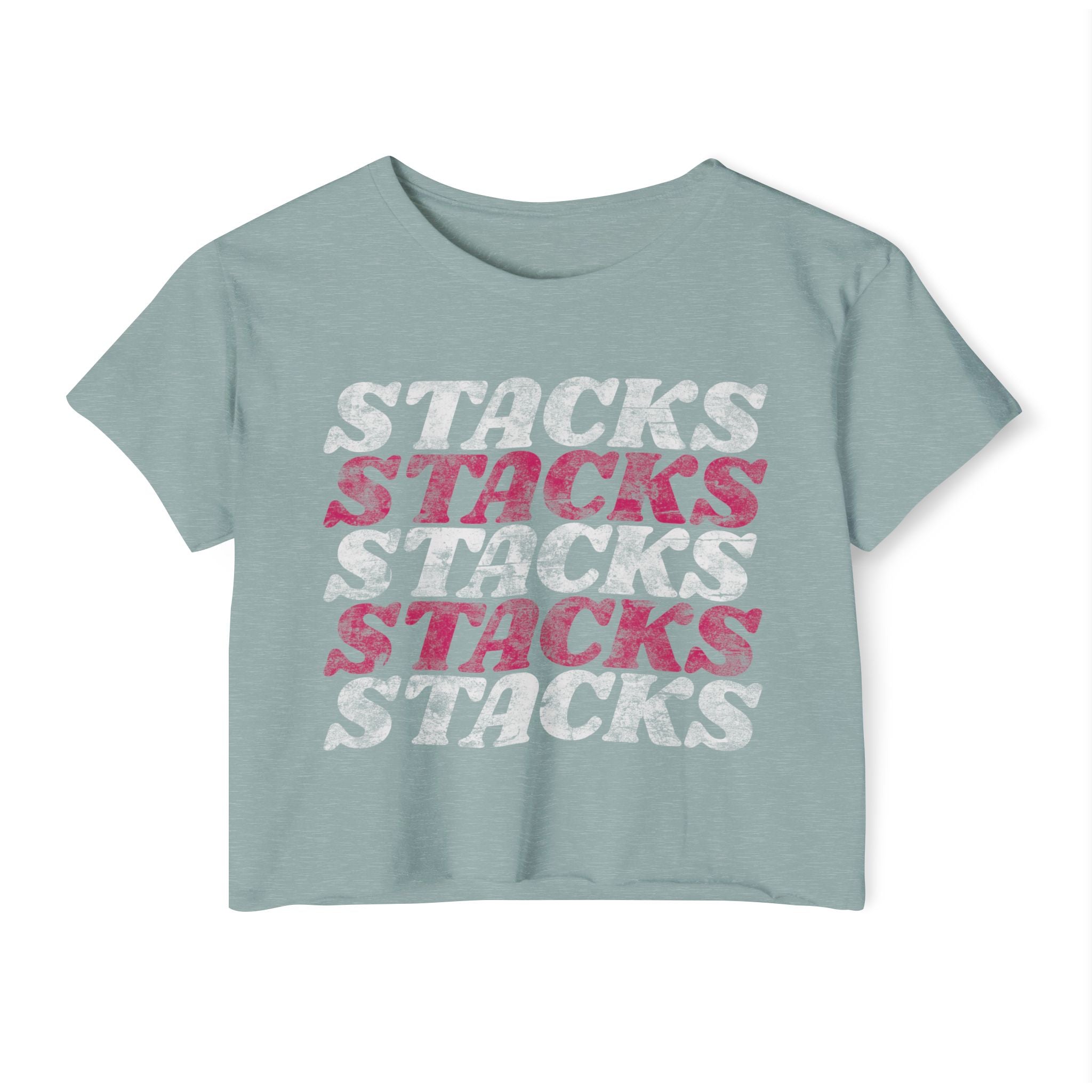 Stacks on Stacks Weightlifting Crop Top | Women's Festival Workout Tee