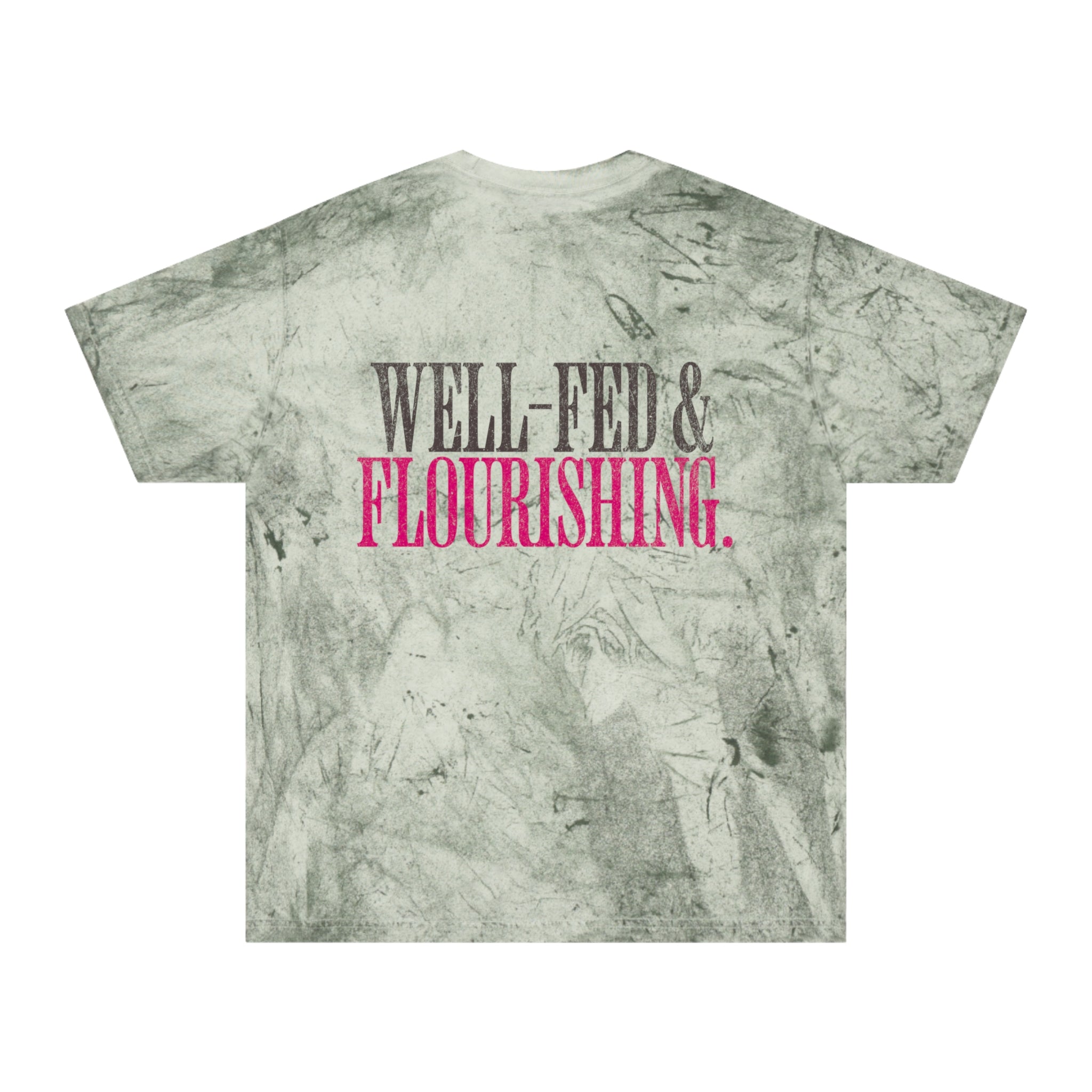Well-Fed & Flourishing Crossfit T-shirt | Funny Women's Gym Workout Tee