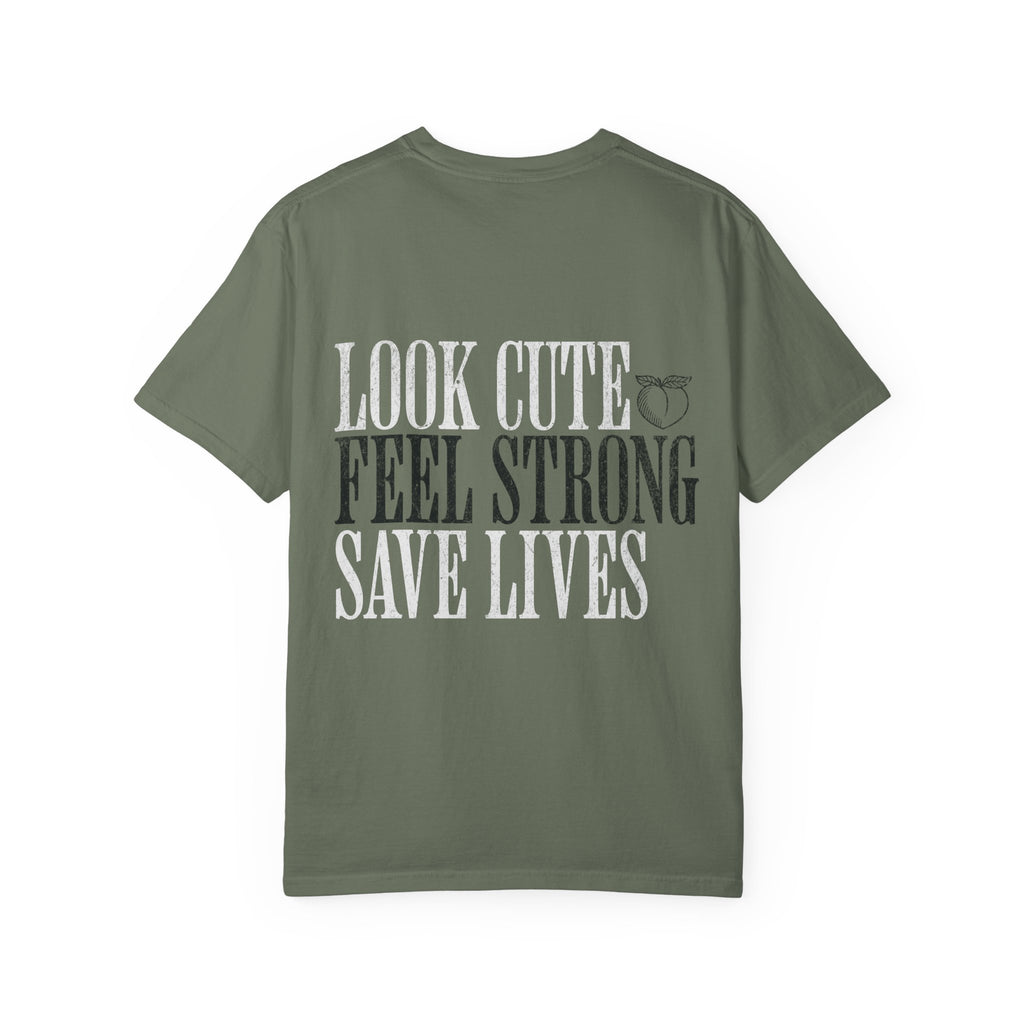 Look Cute Feel Strong Save Lives Workout T-shirt | Women's Gym Tee