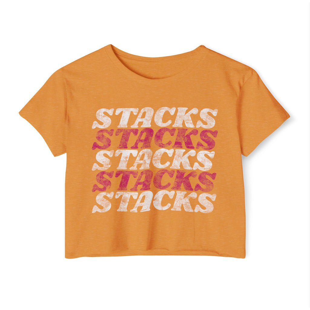 Stacks on Stacks Weightlifting Crop Top | Women's Festival Workout Tee