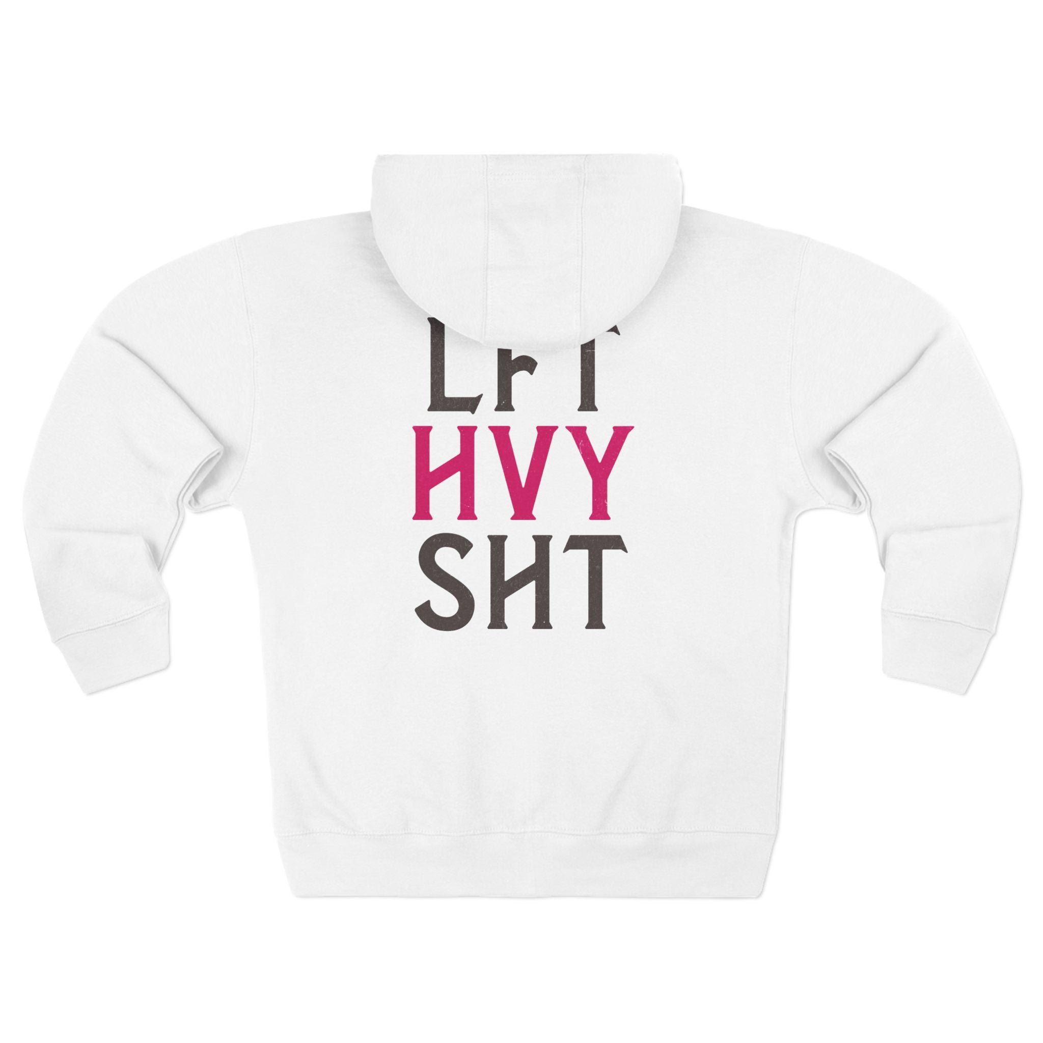 Lift Heavy Sht Zip Up Hoodie | Funny Women's Workout Sweatshirt