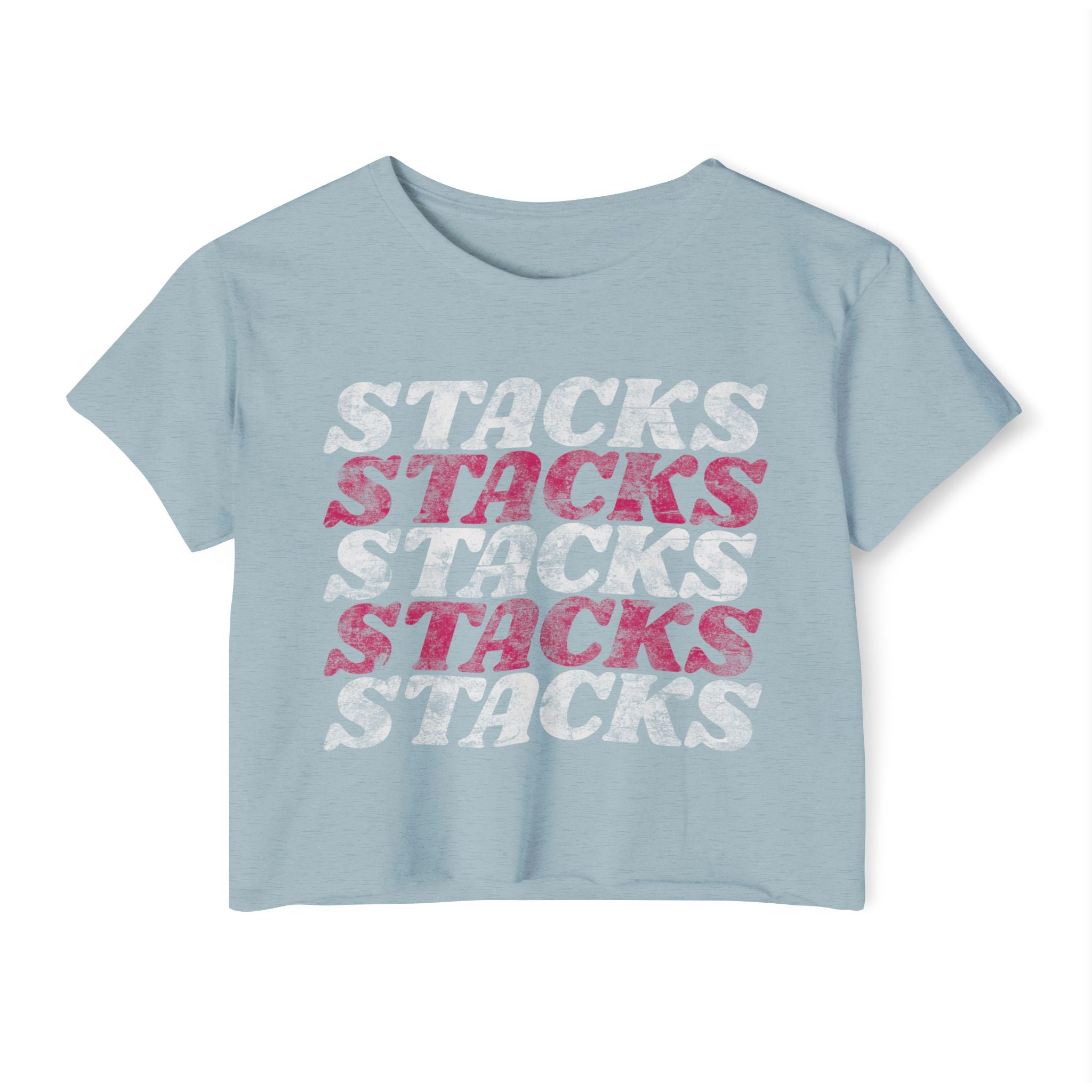 Stacks on Stacks Weightlifting Crop Top | Women's Festival Workout Tee