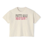 But First Coffee Skeleton Crop Top | Pretty Girls Squat Club Boxy Tee