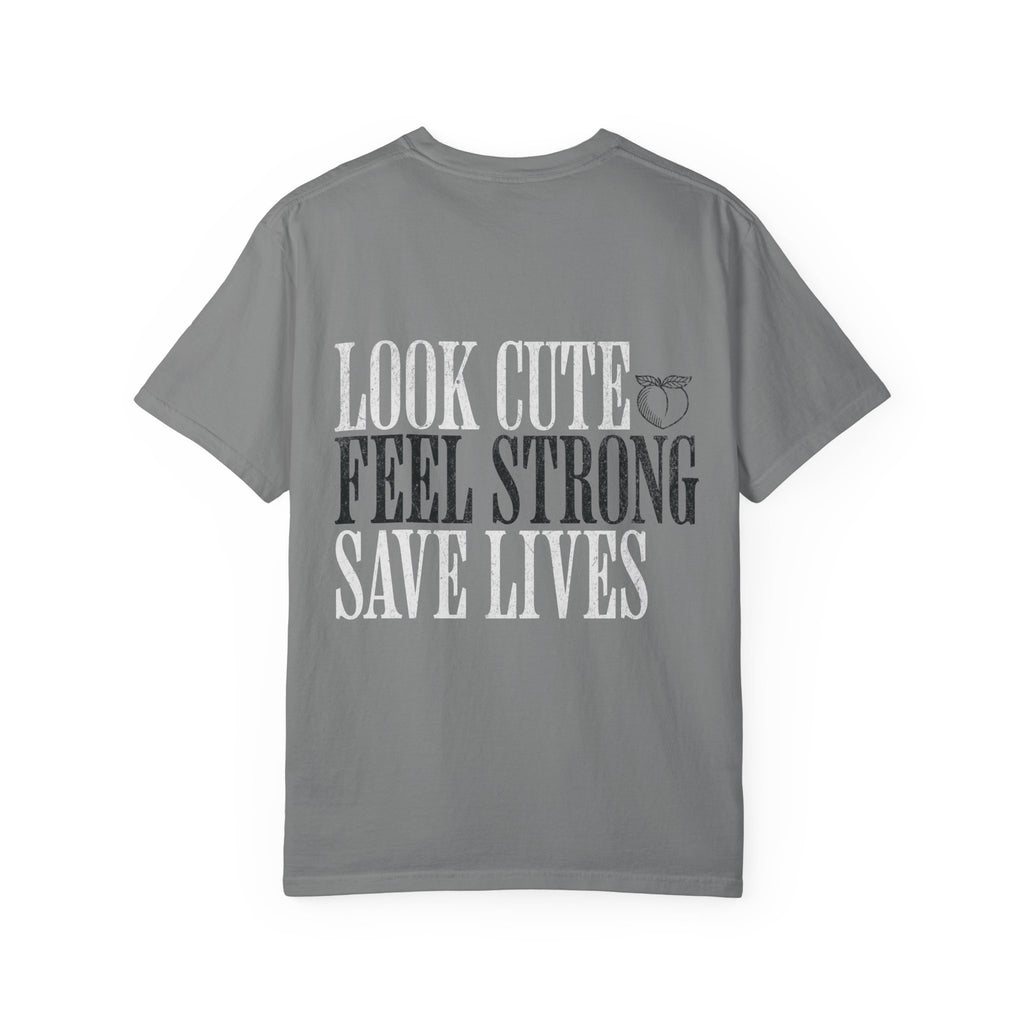 Look Cute Feel Strong Save Lives Workout T-shirt | Women's Gym Tee
