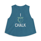 I Heart Chalk Workout Tank Top | Women's Crossfit Humor Crop Shirt