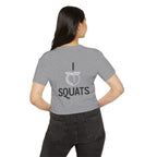 I Heart Squats Crop Top | Women's Weightlifting Workout Shirt