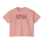 Embrace the Tuck Barre Crop Top | Funny Women's Workout Boxy Tee