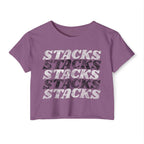 Stacks on Stacks Weightlifting Crop Top | Women's Festival Workout Tee