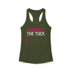 Embrace the Tuck Barre Tank Top | Women's Workout Humor Racerback Shirt