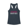 Life Happens Crossfit Helps Racerback Tank | Funny Women's Gym Workout Top