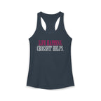 Life Happens Crossfit Helps Racerback Tank | Funny Women's Gym Workout Top