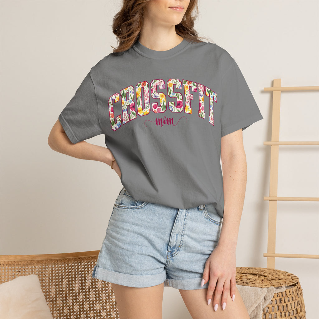 Crossfit Mom Workout Tee | Fit Mama Comfort Colors T‑Shirt