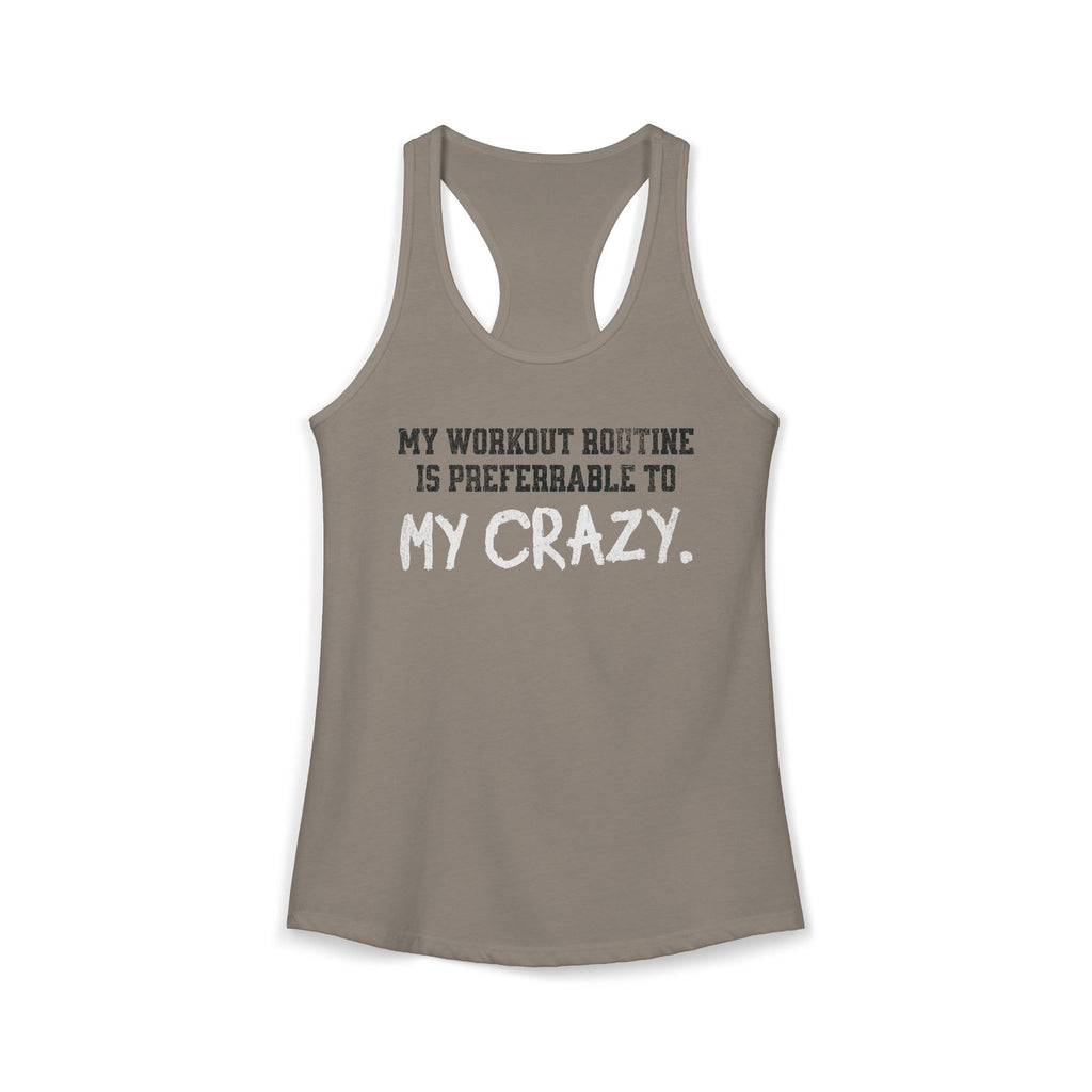 My Workout Routine Fitness Racerback Tank