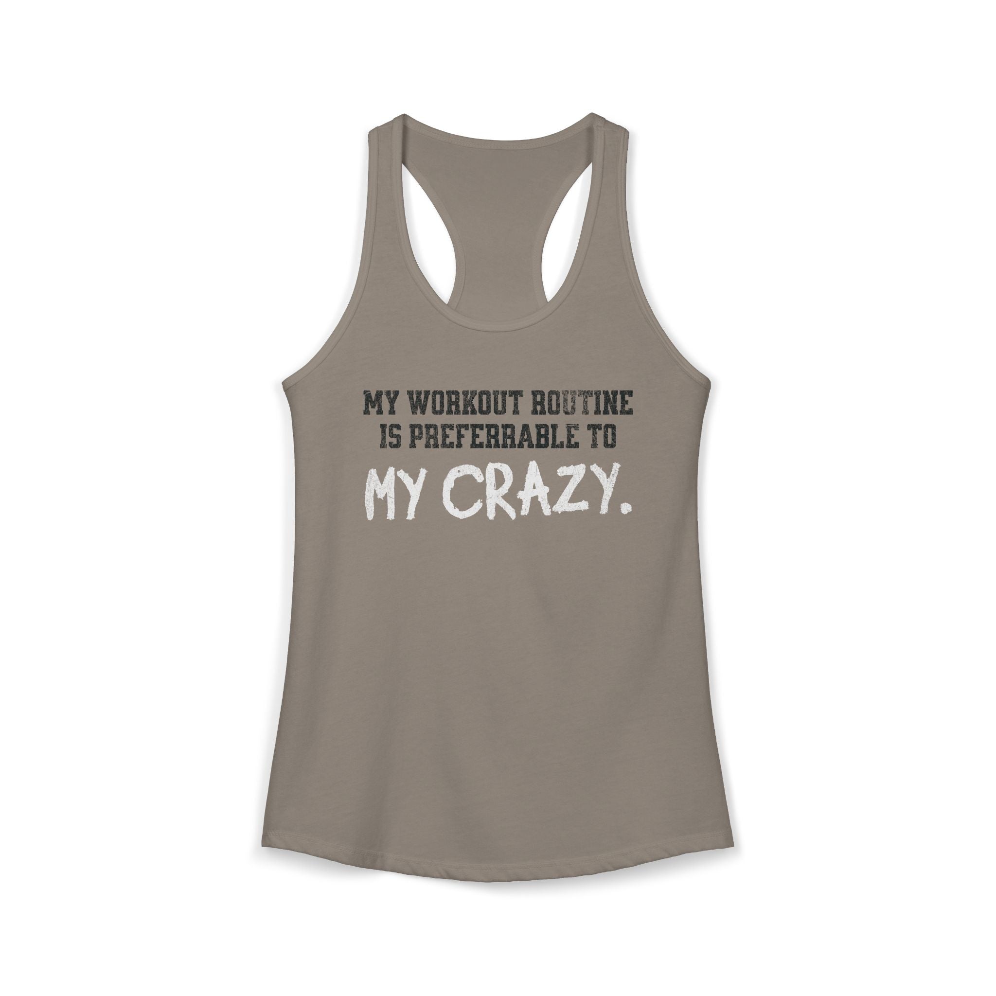 My Workout Routine Fitness Racerback Tank