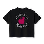 Moms Who Lift Heavy Stay Sane Boxy T-shirt | Fit Mom Workout Crop Top
