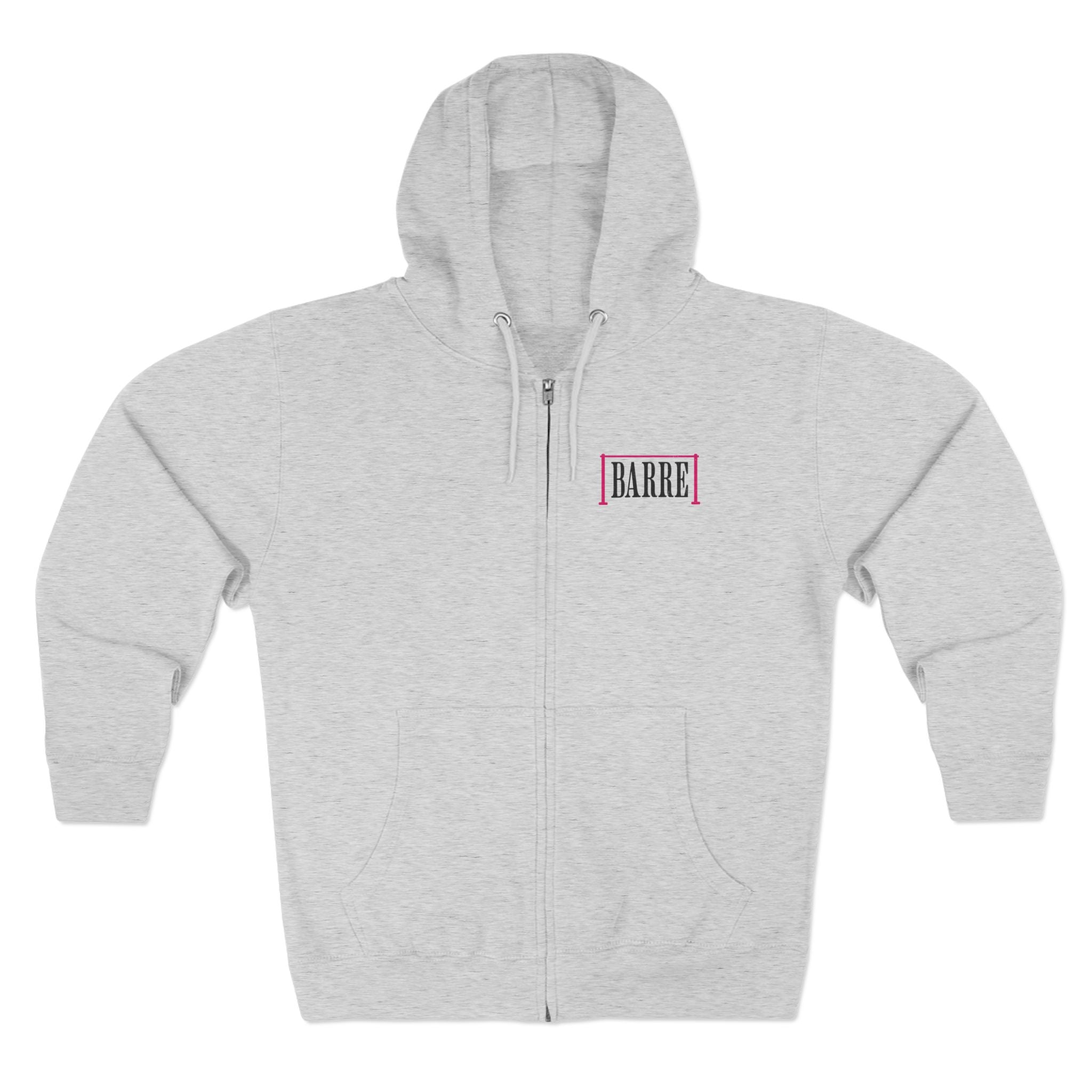 Embrace the Tuck Barre Zip Up Hoodie | Women's Motivation Workout Sweatshirt