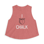 I Heart Chalk Workout Tank Top | Women's Crossfit Humor Crop Shirt