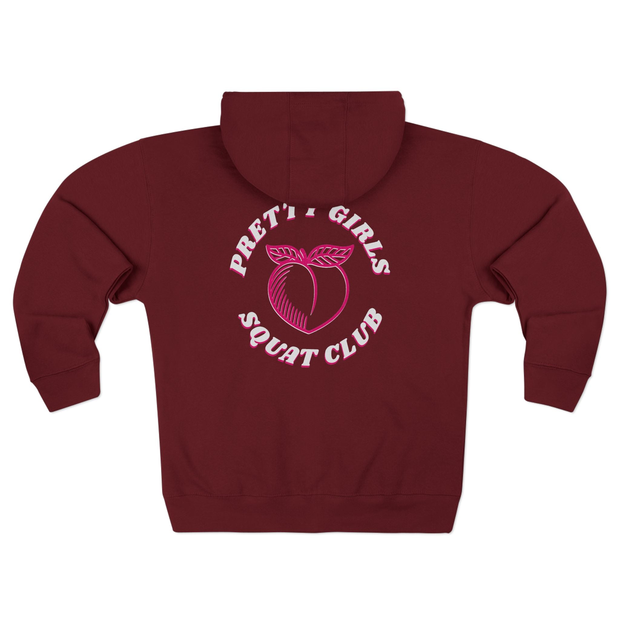Pretty Girls Squat Club Zip Up Hoodie | Women's Gym Sweatshirt