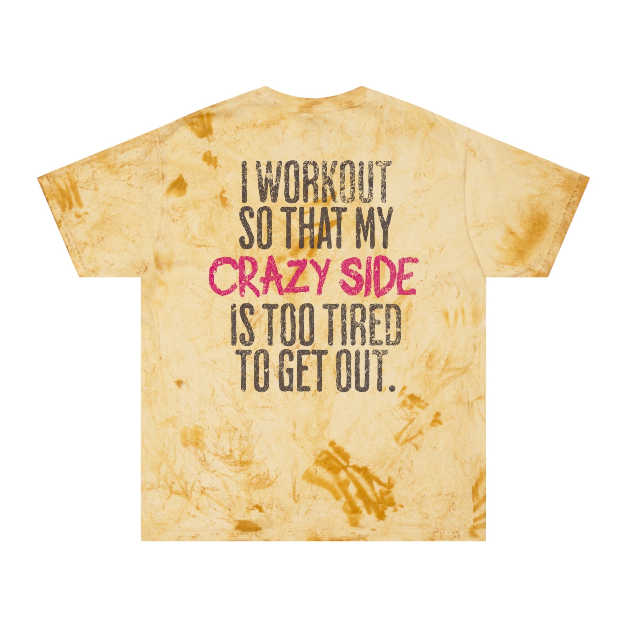Workout My Crazy Side Gym T-shirt | Funny Women's Fitness Tee